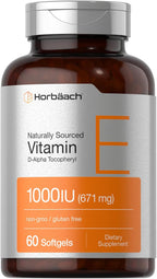 Horbaach Vitamina E 1000 UI (671 mg) - 60 Cápsulas Blandas