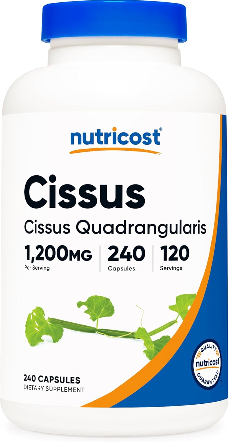 Nutricost Cissus Quadrangularis — 1200 mg, 240 Cápsulas