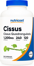 Nutricost Cissus Quadrangularis (1200mg) 120 Cápsulas - 60 Dosis, Sin Gluten, No-GMO, Vegetariano