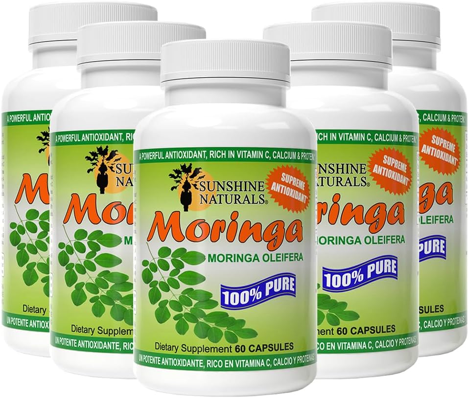 Sunshine Naturals Moringa Oleifera 120 Cápsulas (Pack de 2)