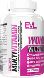 Evlution Nutrition Multivitamínico para Mujeres - Completo en Vitaminas y Minerales, 120 Comprimidos (60 Días)