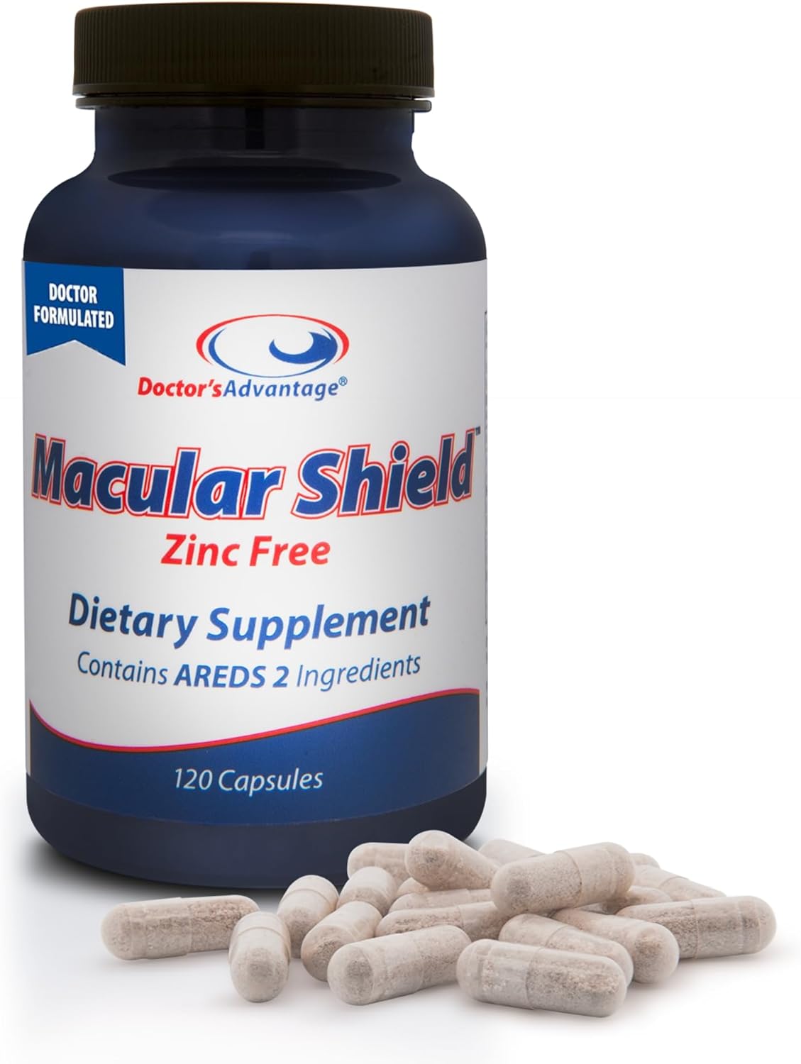 Doctor's Advantage Eye Shield Vitaminas Sin Zinc, 120 Cápsulas, 30 Días