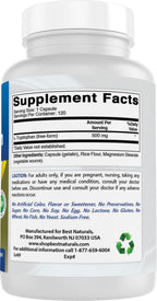 Best Naturals L-Triptófano 500 mg, 120 Cápsulas (Pack de 3)