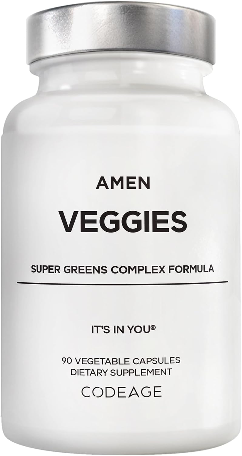 Amen Veggies, Suplemento Diario de Verduras y Setas, 90 Cápsulas
