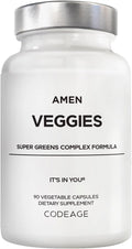 Amen Veggies, Suplemento Diario de Verduras y Setas, 90 Cápsulas