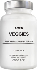 Amen Veggies, Suplemento Diario de Verduras y Setas, 90 Cápsulas