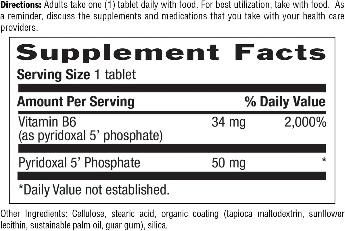 Country Life P-5-P Vitamina B6 – – Apoyo al sistema inmunitario: Favorece el funcionamiento normal del sistema – Image 3