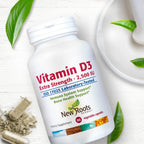 NEW ROOTS HERBAL Vitamina D3 2.500 UI (62,5 mcg) - No GMO y Sin Gluten (90 Cápsulas Vegetales)