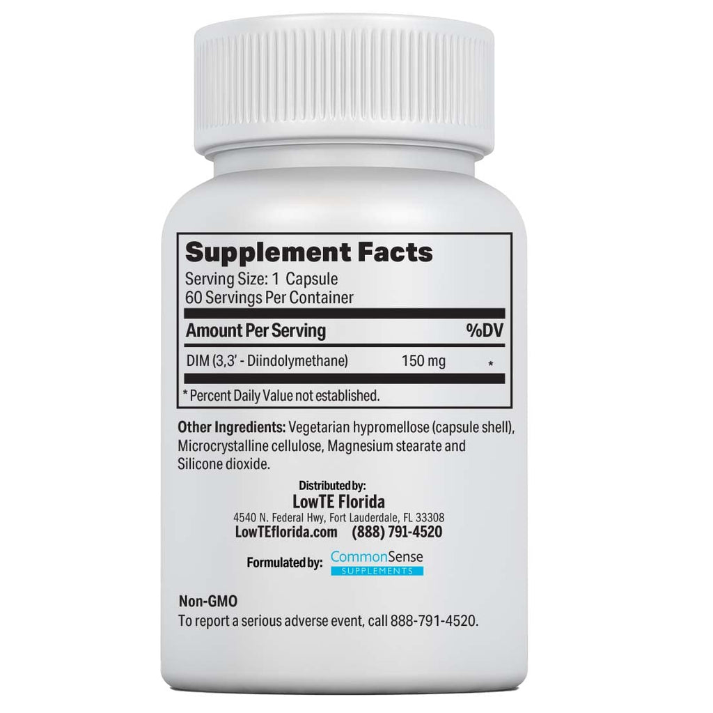 LowTE Florida DIM 150 mg – Suplemento de bienestar diario para mujeres 60+
