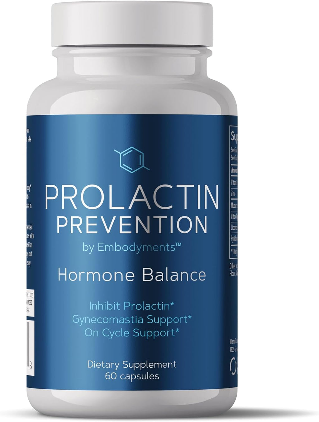 Complete Nutrition Prolactin Prevention | Apoyo a la Prolactina y Dopamina | Equilibrio Hormonal para Hombres | Post-Ciclo y Bienestar | 60 Cápsulas