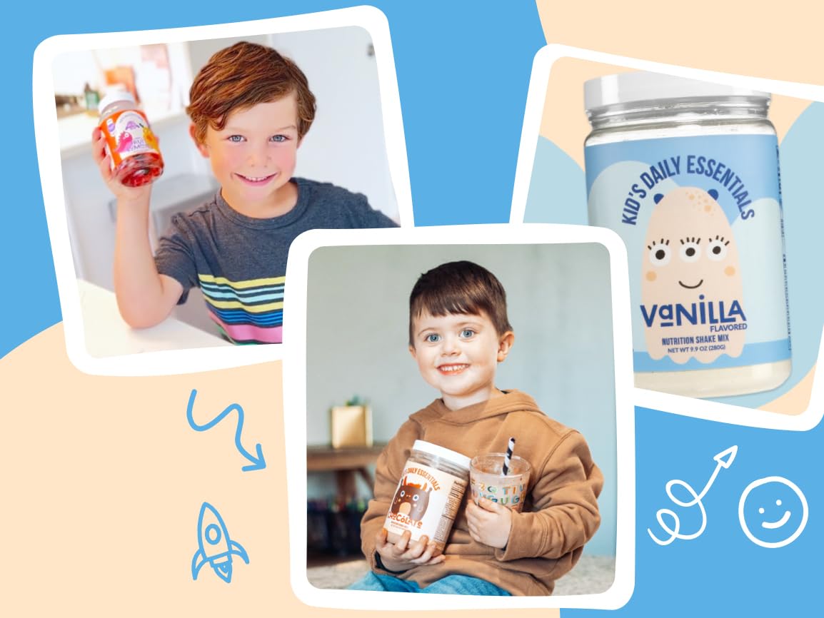 Naked Vanilla Kids Daily Essentials - Batido de Proteínas Orgánico para Niños