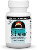 Source Naturals Vitamina B-12 5 mg - 30 Comprimidos Veganos de Disolución Rápida