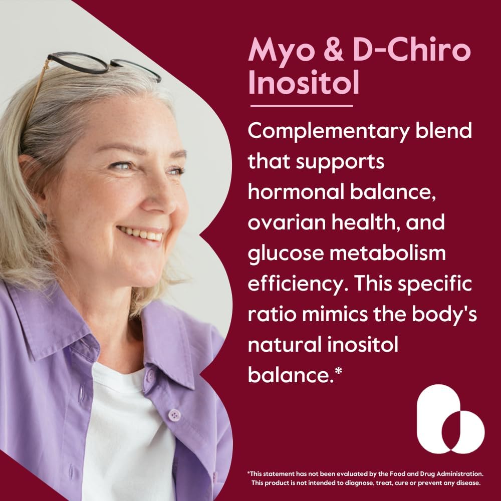 BESTVITE Myo & D-Chiro Inositol (120 Cápsulas Vegetarianas) - 40:1 - Sin Estearatos - Vegano - No-GMO - Sin Gluten
