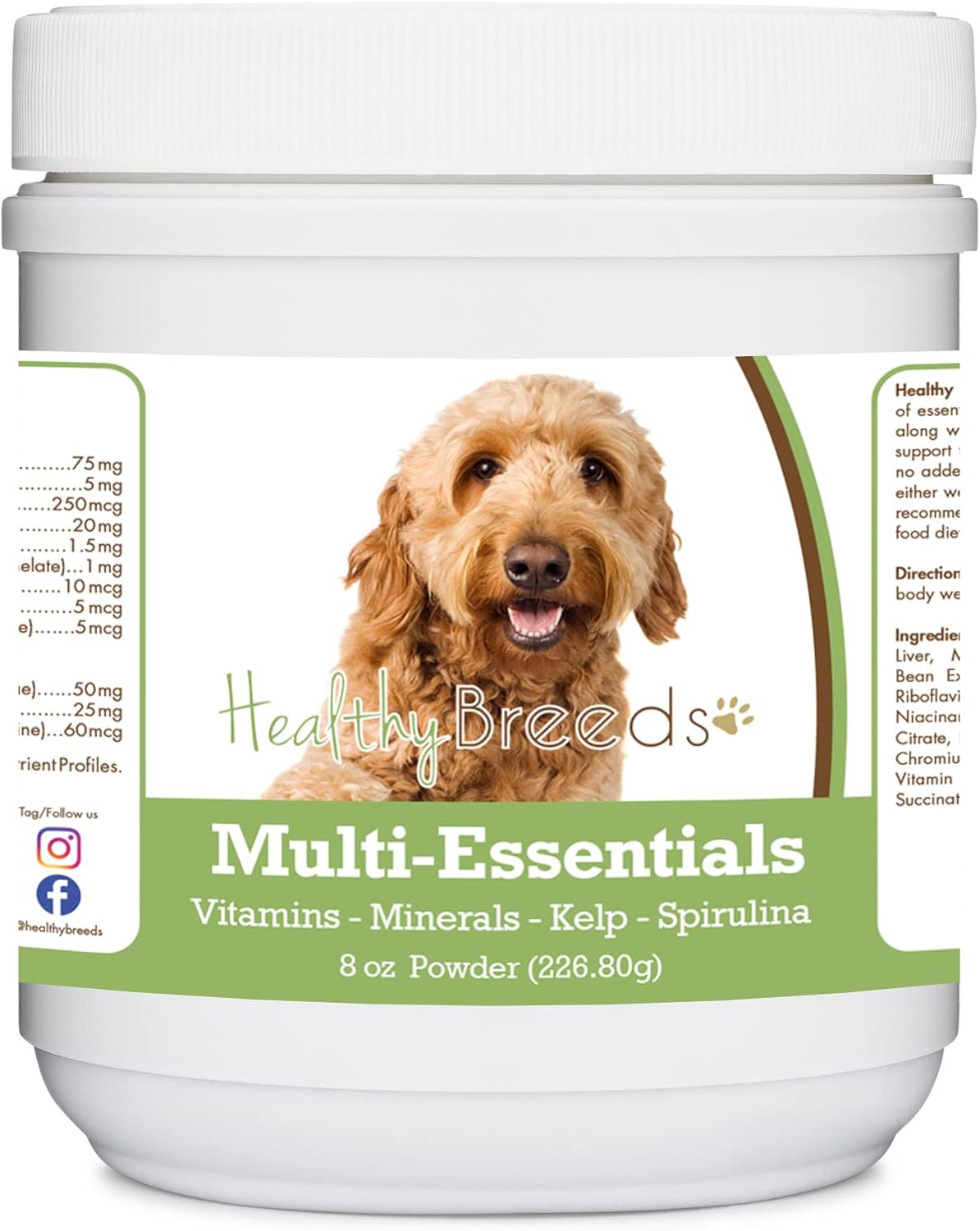 Healthy Breeds Goldendoodle, Brown, Multi-Essentials Powder for Dogs - 8 oz