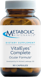 Metabolic Maintenance VitalEyes Complete - Suplemento para la Salud Visual con Luteína y Zeaxantina - 90 Cápsulas