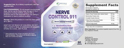 Phytage Labs Nerve Control 911 – Complemento – Coridalis (Corydalis yanhusuo): Utilizado en la medicina – Image 8