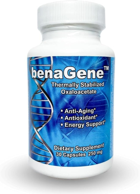 Benagene Oxaloacetato con Vitamina C - 30 Cápsulas - Energía Celular