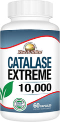 Rise-N-Shine Catalase Extreme 10,000 con Saw Palmetto, Biotina, Fo-Ti, PABA - Suplemento para el Cabello - 60 Cápsulas