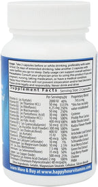 Happy Hour Vitamins - Multivitamínico para Después de Beber con Cardo Mariano y Cactus - 10 Cápsulas