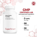 Supersmart Advanced Nitric Oxide Formula - 90 Vegetarian Capsules