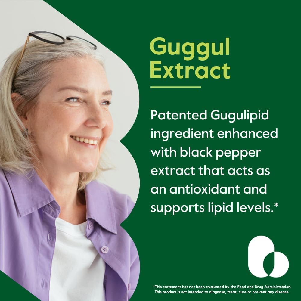 BESTVITE Guggul Extract 500mg, 120 Vegetable Capsules