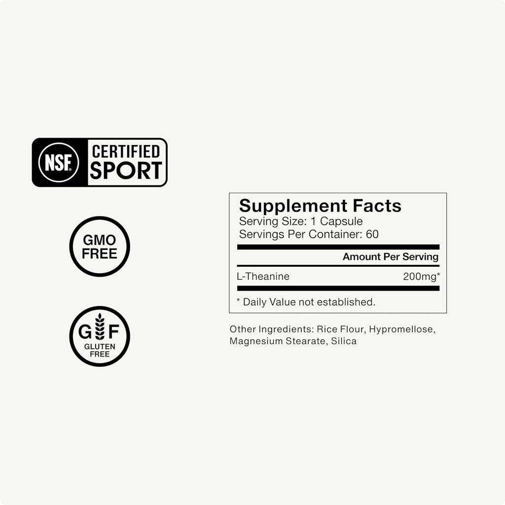 Momentous L-Teanina - 200 mg - 60 Cápsulas - Complemento Alimenticio