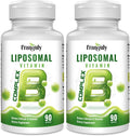 Liposomal B Complex for High Absorption Methylated B12, L-Methylfolate (5-MTHF), Full Active B Vitamins with Choline Inositol - Energy, Metabolism, Brain & Heart Support, Vegan, Non-GMO, 3 Month Supply