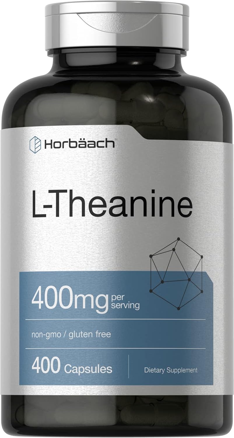 Horbäach L-Teanina 400 mg 400 Cápsulas - Alta Potencia