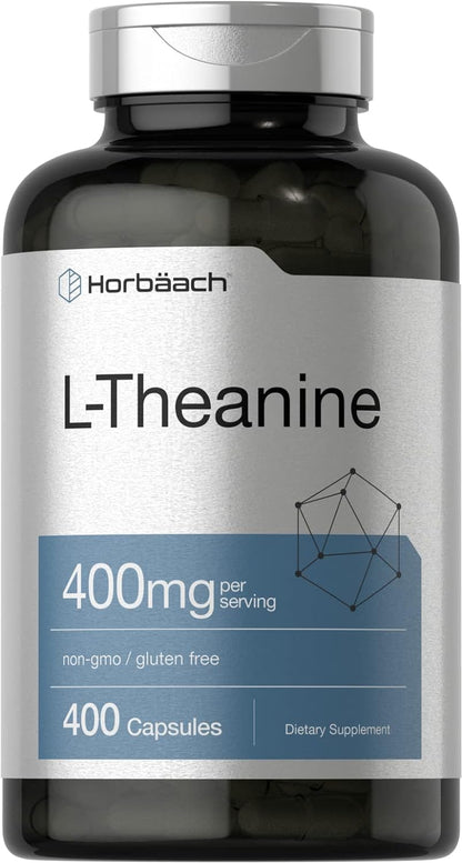 Horbäach L-Teanina 400mg 120 Cápsulas | No-GMO y Sin Gluten – Image 8