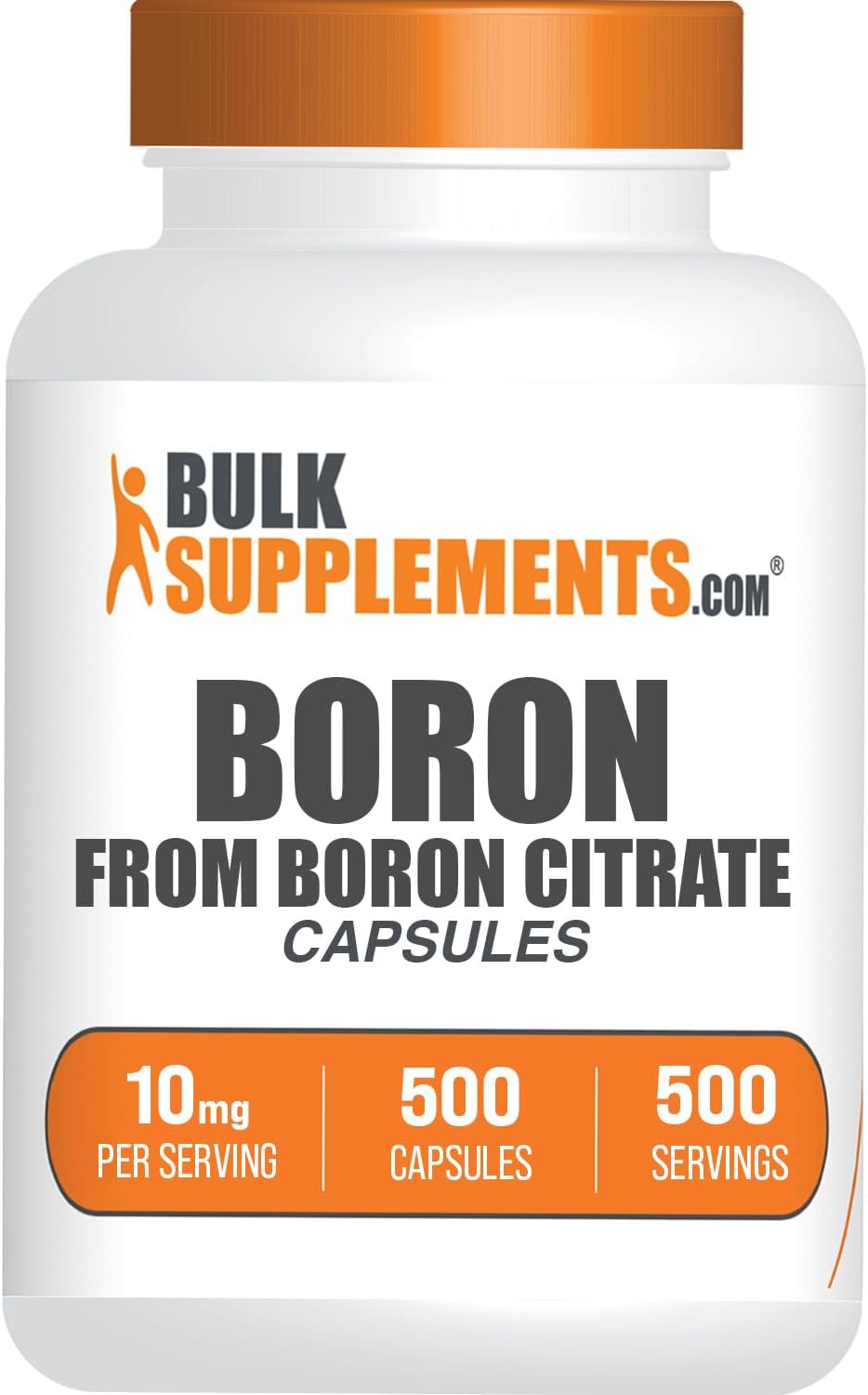 Cápsulas de Citrato de Boro 10mg - 500 Unidades (Pack de 1)