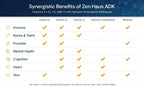 Zen Haus ADK Vitamins A D3 K2 E con CoQ10 y Ácido Alfa Lipoico – 100 cápsulas