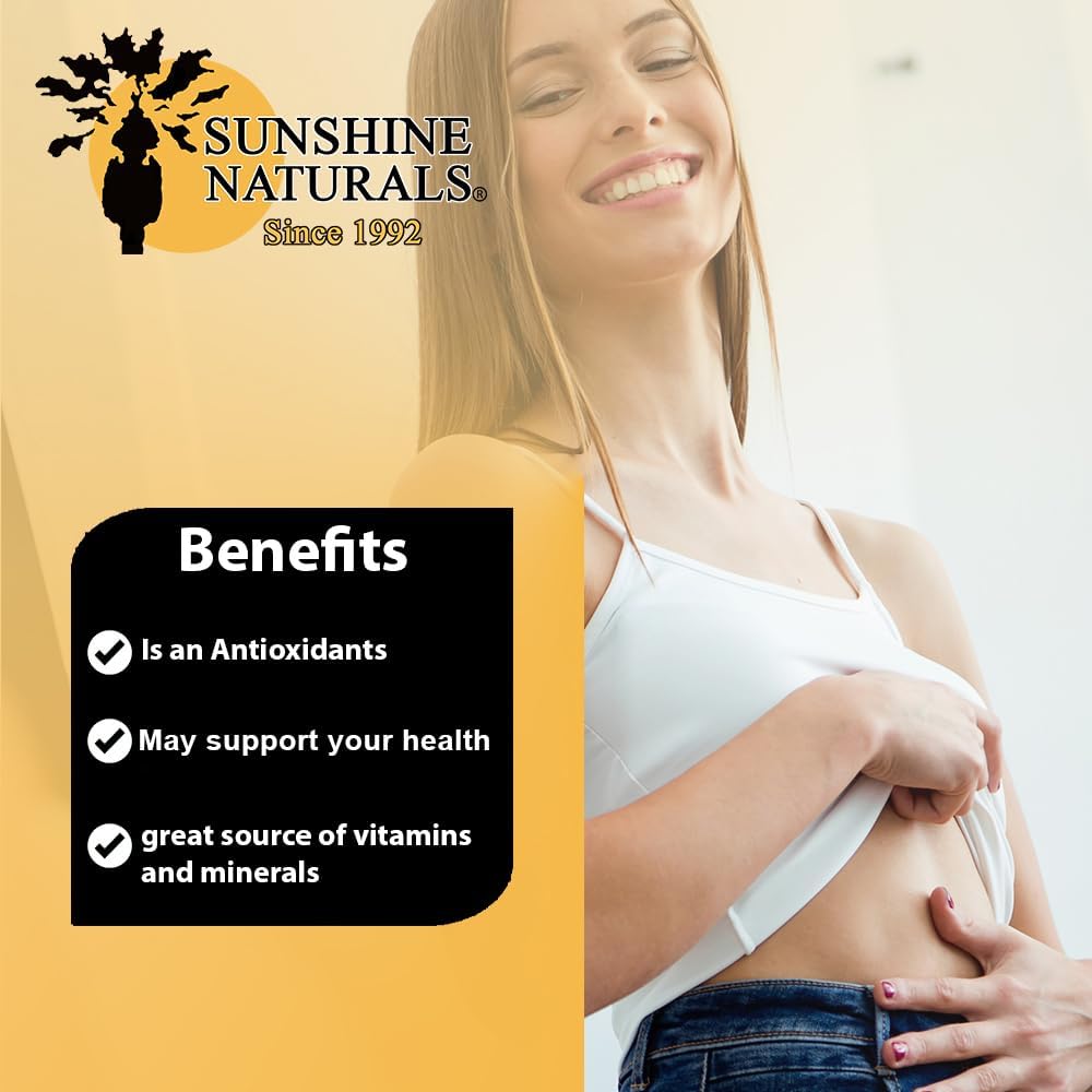 Sunshine Naturals Graviola - Suplemento de Graviola (Soursop) - 60 Cápsulas (Pack de 3)
