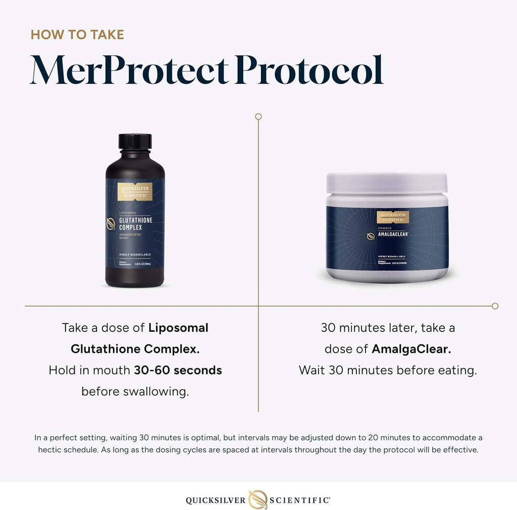 Kit MerProtect de Quicksilver Scientific: Cardo Mariano y Glutatión Liposomal (2 Productos)
