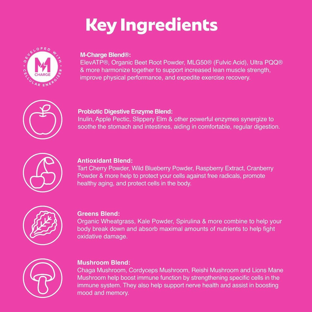L'Evate You Vitality Daily Greens Powder - 28 porciones (Cereza Ácida)