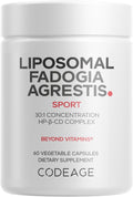 Codeage Liposomal Fadogia Agrestis 600mg con Vitamina D3, Zinc y Fenogreco, 60 Cápsulas