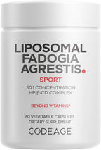 Codeage Liposomal Fadogia Agrestis 600mg con Vitamina D3, Zinc y Fenogreco, 60 Cápsulas