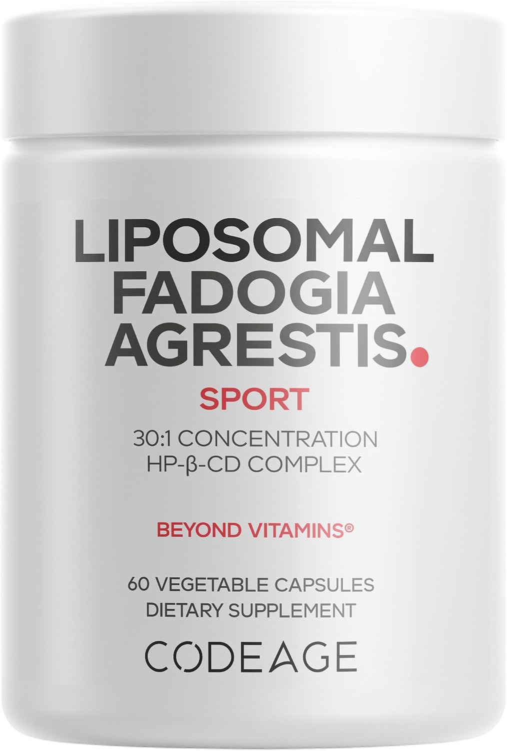 Codeage Liposomal Fadogia Agrestis 600mg con Vitamina D3, Zinc y Fenogreco, 60 Cápsulas