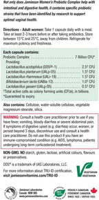 Jamieson Women’s Probiotic Complex 7 Billion - 45 Cápsulas Veganas
