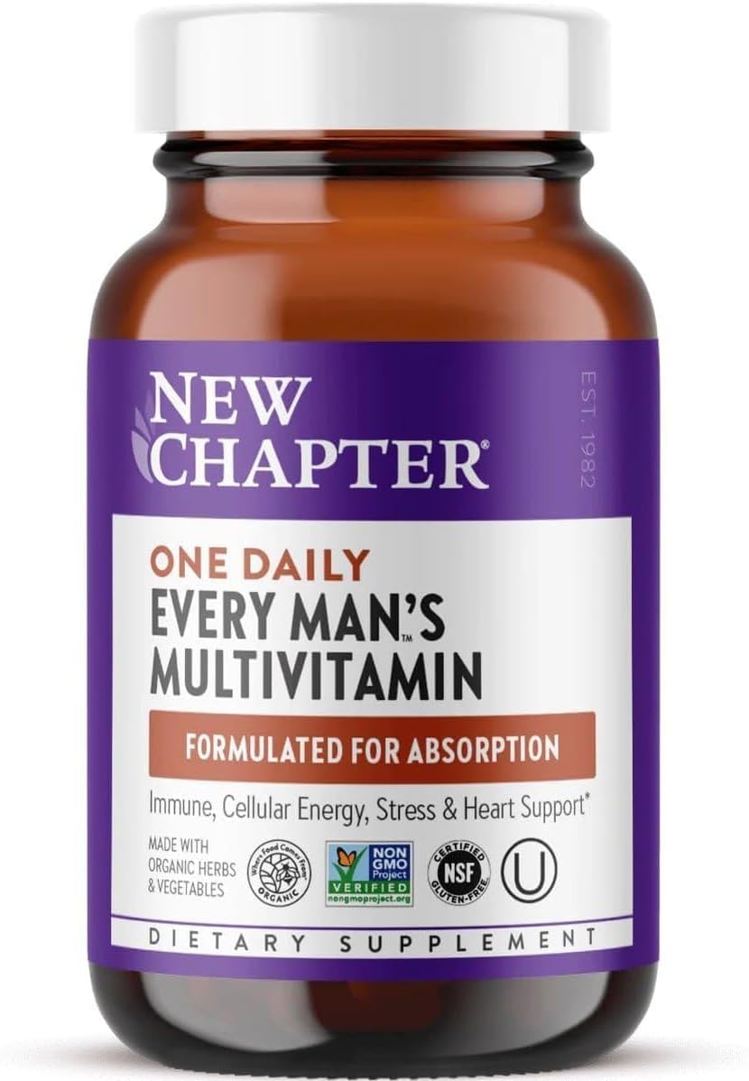 New Chapter, Every Man's One Daily Whole-Food Multivitamin, 30 Count