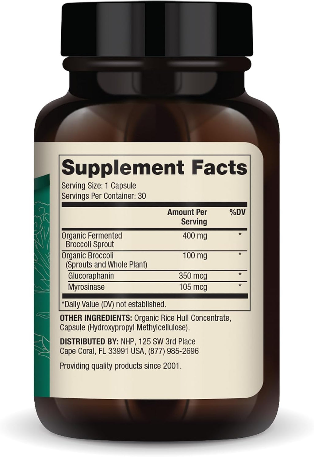 Dr. Mercola Brócoli Fermentado Orgánico - 30 Cápsulas
