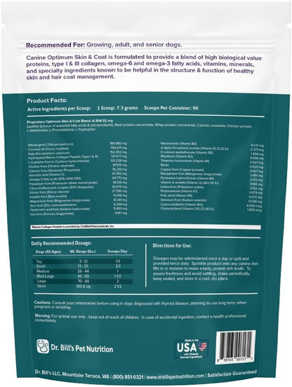 Dr. Bill's Canine Optimum Skin & Coat – – Biotina: Vitamina esencial para el crecimiento y fortalecimiento del – Image 9