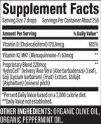 Surthrival Concentrado Daylight Vitamina D3+K2, 0.5 oz (270 dosis)