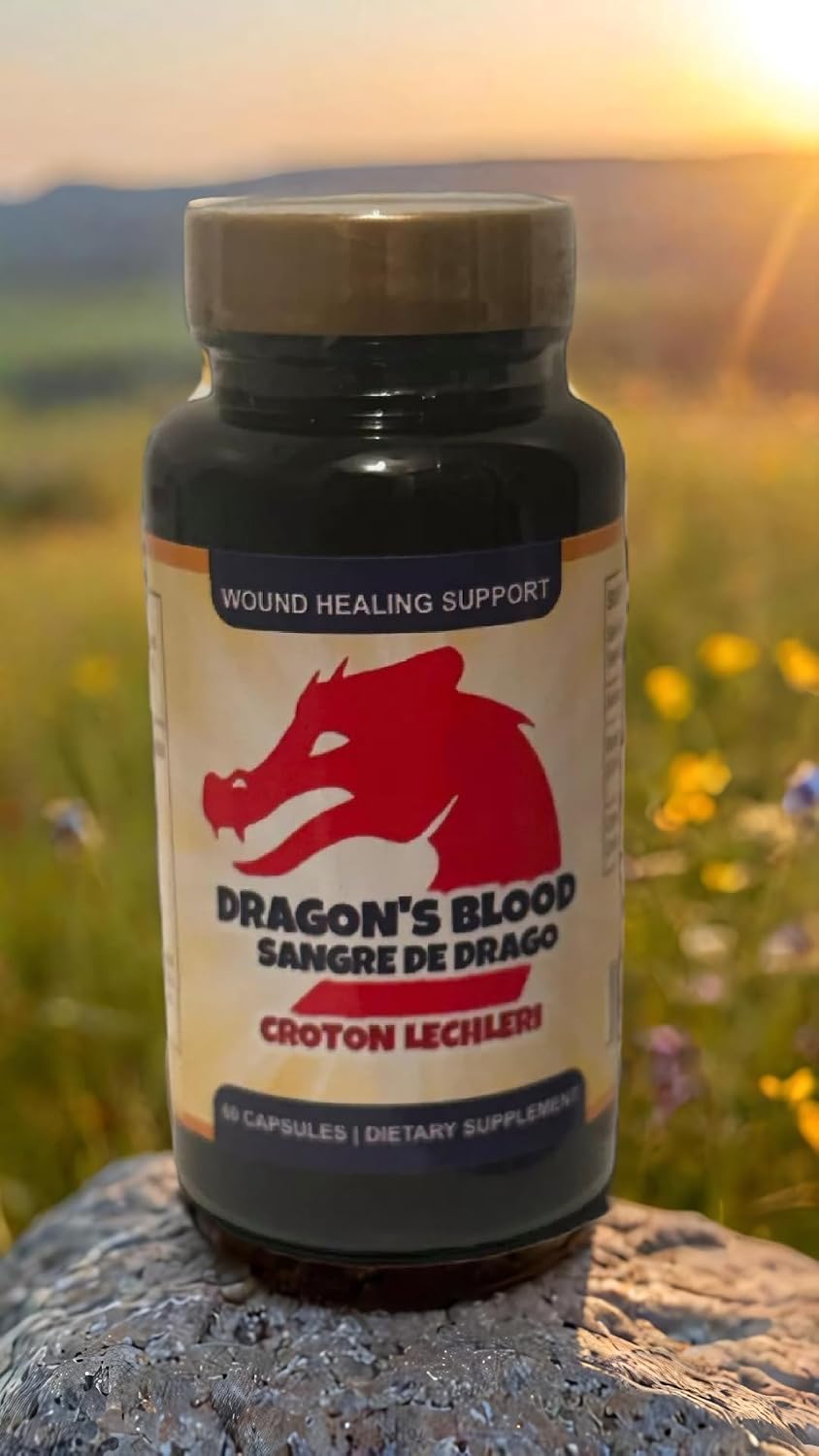 Dragon's Blood Resin Extract Croton Lechleri Sangre de Drago 500mg 60 Cápsulas