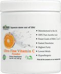 Vitamina C en Polvo Ultra Fina, No GMO, GMO Free Vitamins - Ácido L-Ascórbico Quali-C de Alta Pureza, Máxima Biodisponibilidad, Vegano (227 g)