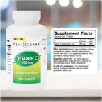 GeriCare Vitamina C 500 mg, 200 Comprimidos
