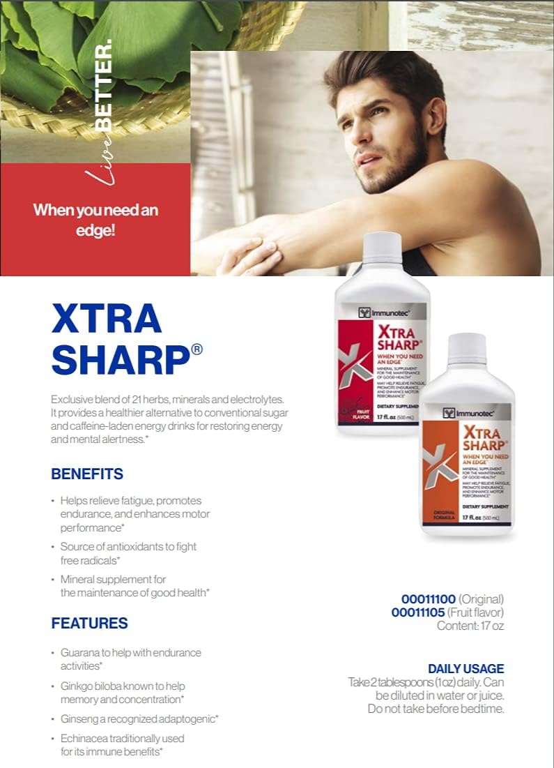 Immunotec Xtra-Sharp Sabor Frutas