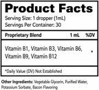 Complejo Vitamínico B para Perros - Gotas de Vitamina B - Apoya Energía, Apetito y Vista - Sabor a Bacon - 30 ml