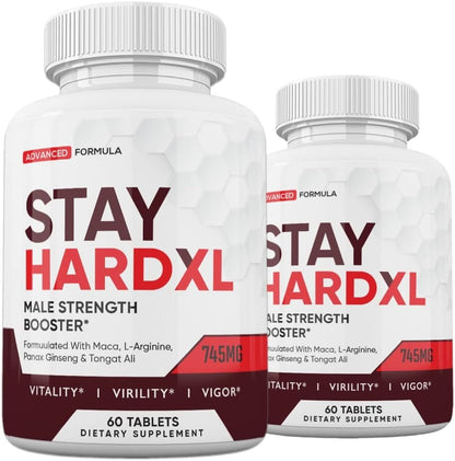 Nutra City Stay Hard XL (120 Cápsulas, 2 – Aumentar el tamaño y rendimiento: La fórmula está pensada para apoyar – Image 1