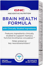 GNC Preventive Nutrition Brain Health Formula, 60 Comprimidos