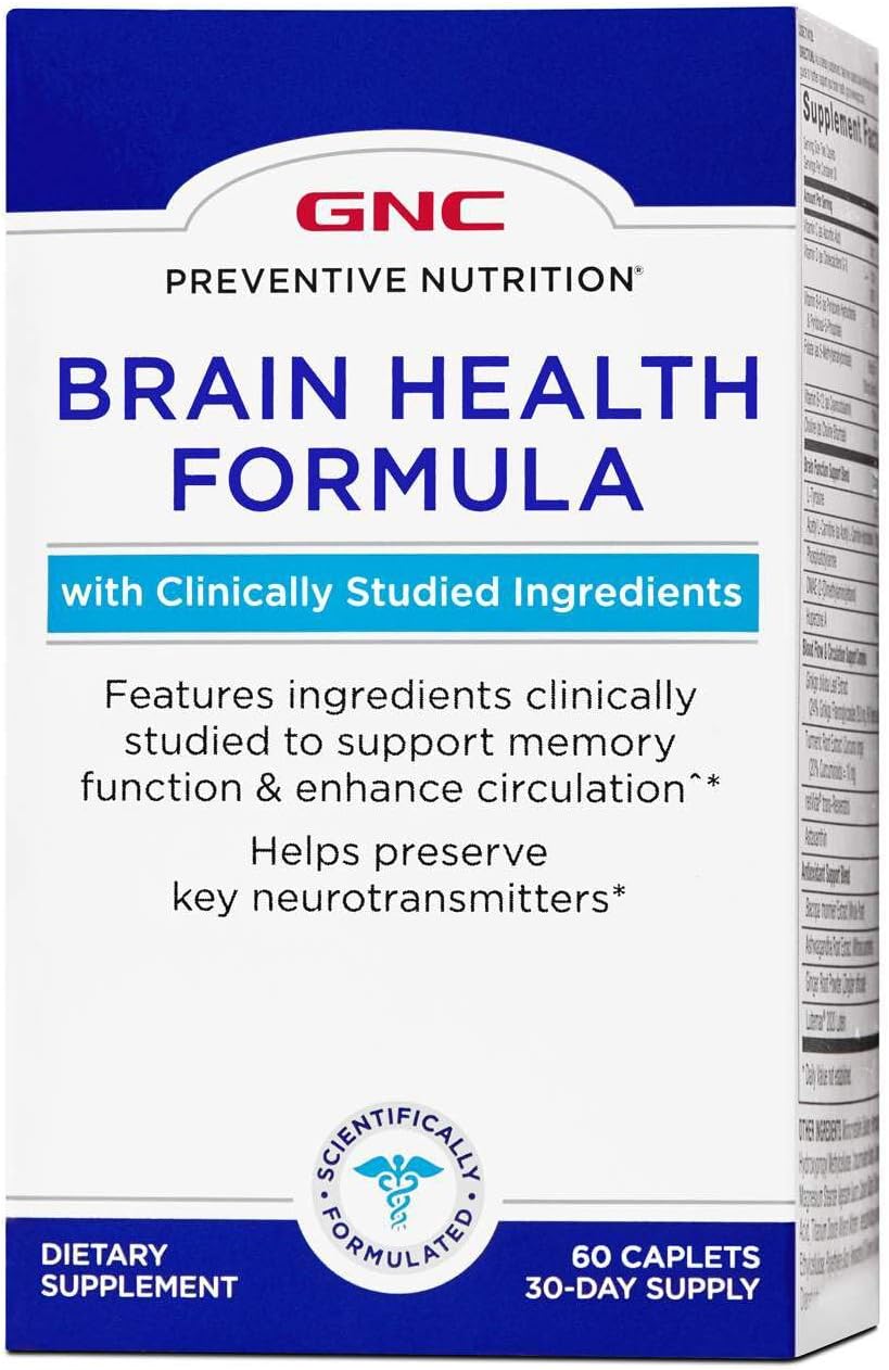 GNC Preventive Nutrition Brain Health Formula, 60 Comprimidos